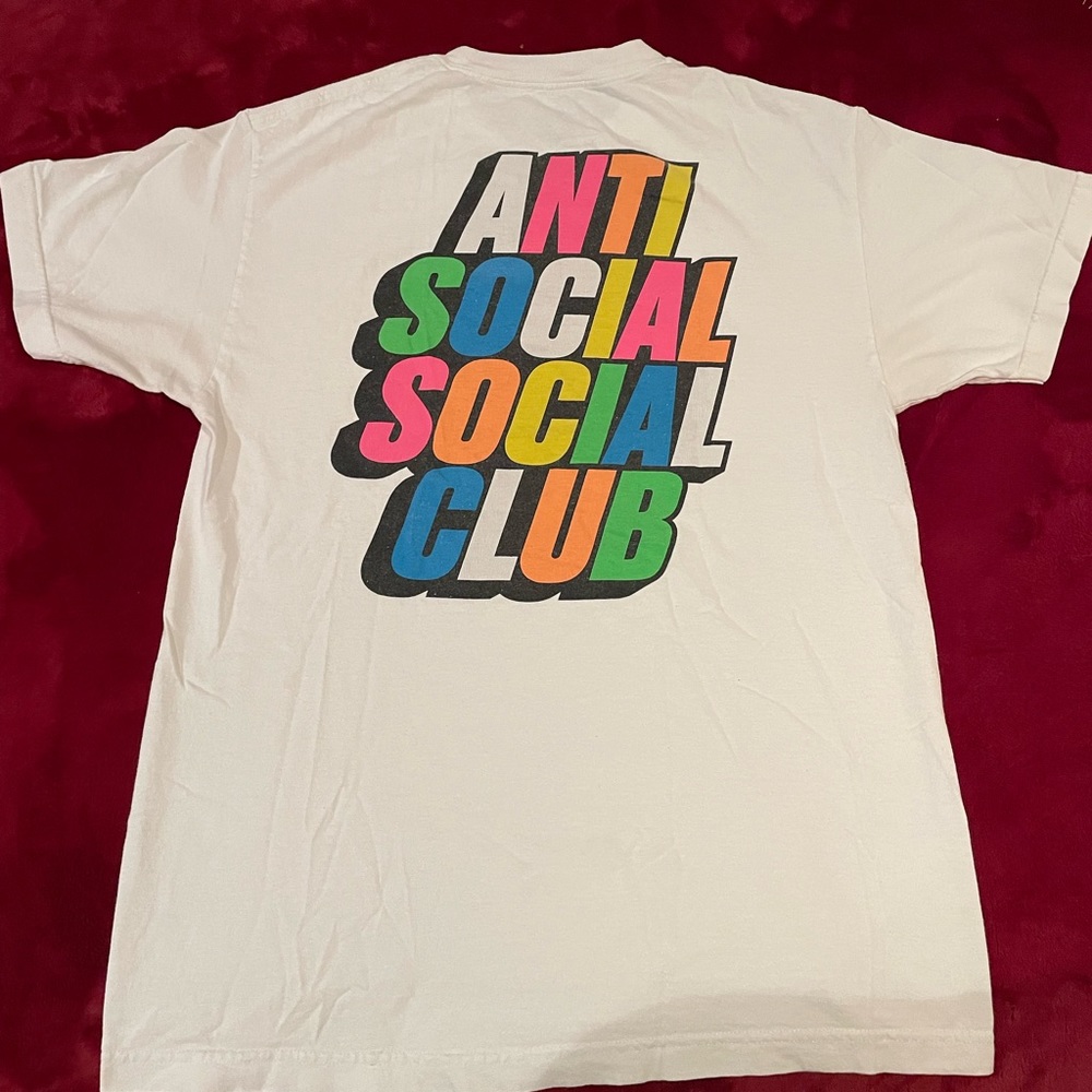 Anti social social club multi colored t-shirt